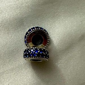 Pandora blue beads charms.